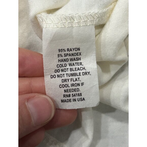 Elliott Lauren NWT Ivory Mock Neck Sleeveless Tank Top Rayon Blend Sz XS - Picture 6 of 10